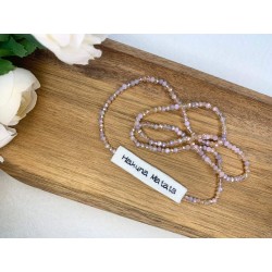 Collana di perline rosa con mantra HAKUNA MATATA - Relax e leggerezza